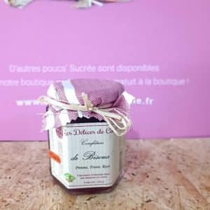 cadeau entreprise coffret Confiture de Bisous Pom'-Fraise-Rose 110g - Les Délices de Camille
